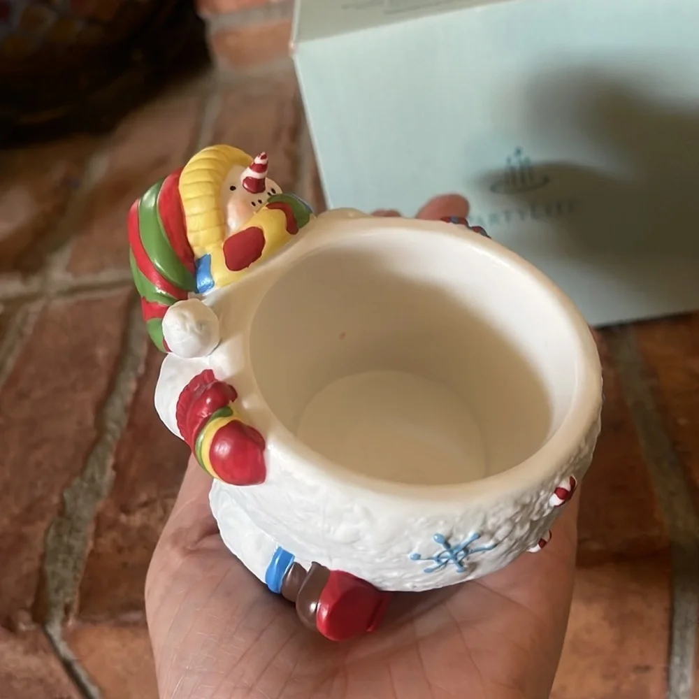 PartyLite Peppermint Pals Votive Holder